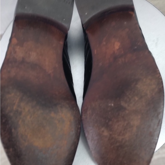 Fkorshiem Black Leather Loafers size 8.5 pre owned good condition main image 7